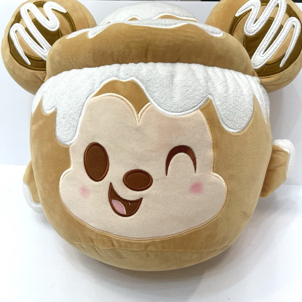 Disney Mickey Mouse Cinnamon Bun Munchlings Plush - 16" x 16" EX -LARGE RARE